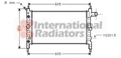 VAN WEZEL 37002026 -  Радиатор, охлаждение двигателя